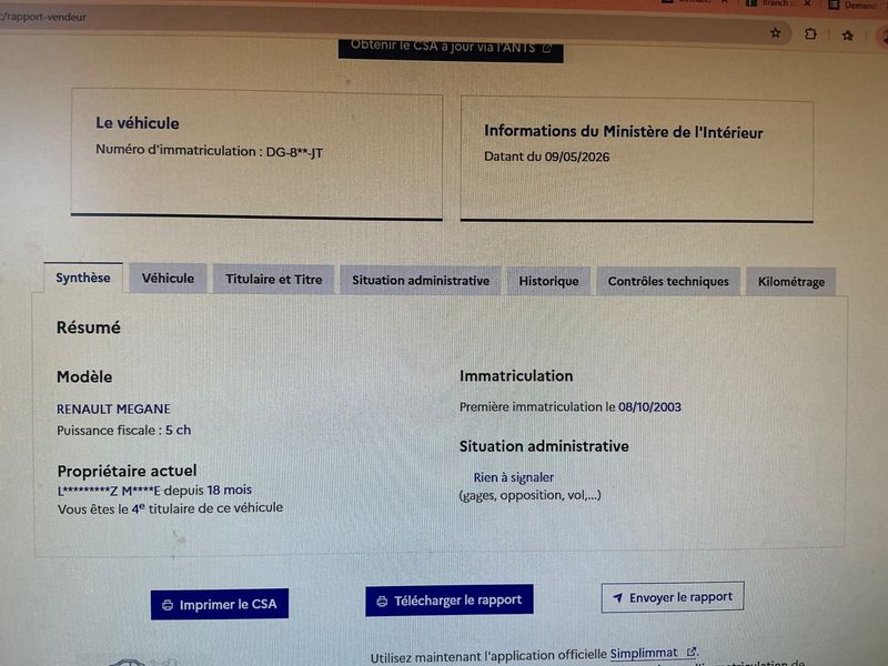 Renault Megane 1.5 dCi Expression Confort 2003 – снимка 6