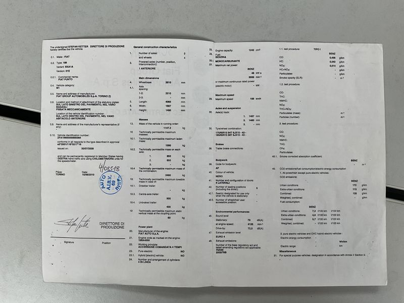 Fiat Punto Evo 1.2 Dynamic 2011 – снимка 6