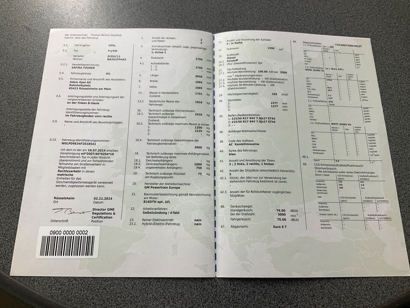 Opel Zafira Tourer 1.6 CDTI DPF Edition 2014 – снимка 6