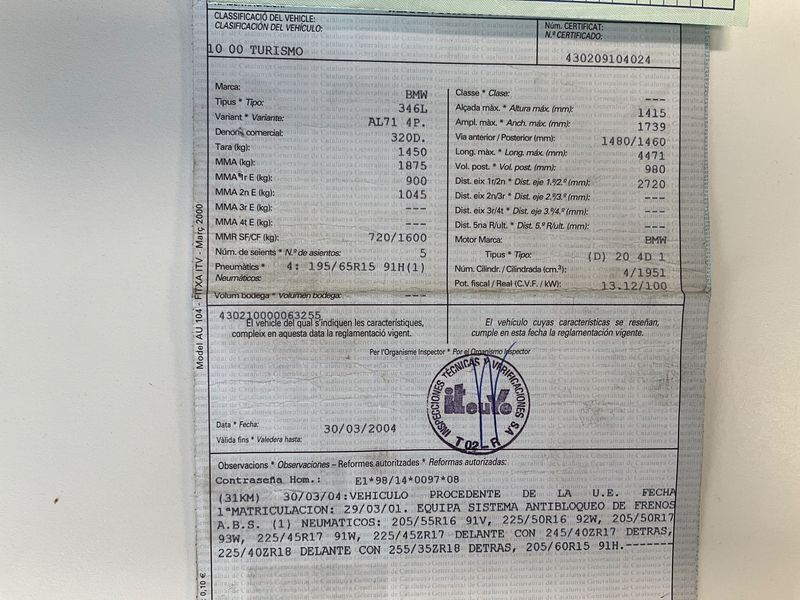 BMW 3er 320d 2001 – снимка 6