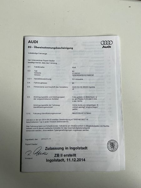 Audi S3 2.0 TFSI quattro 2014 – снимка 22
