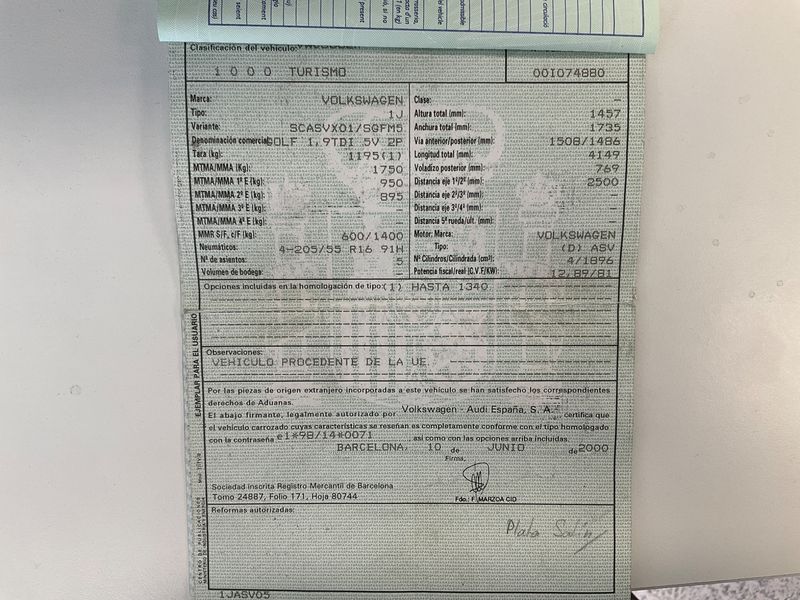 Volkswagen Golf IV 1.9 TDI 25 Aniversario 2000 – снимка 6