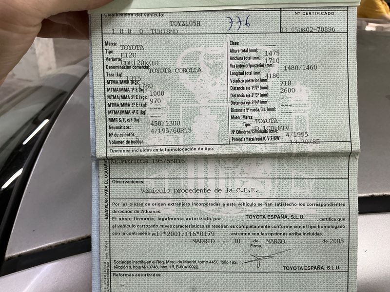 Toyota Corolla 2.0 D-4D D-Cat Sol 2005 – снимка 6