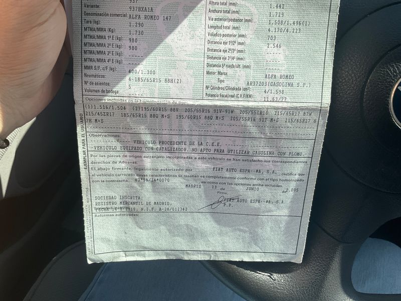 Alfa Romeo Alfa 147 1.6 TS ECO Progression 2005 – снимка 6