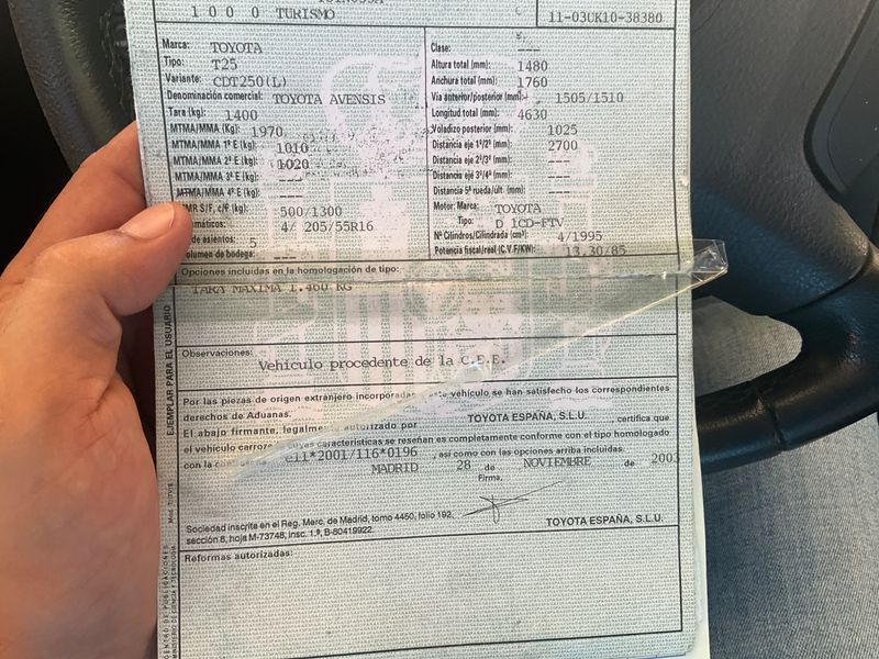 Toyota Avensis 2.0 D-4D 2003 – снимка 6