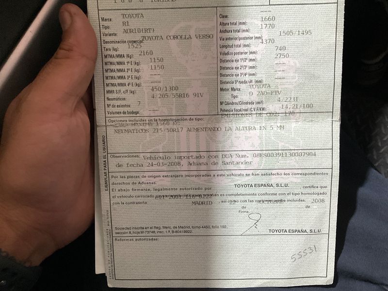 Toyota Corolla Verso 2.2 D-4D Austria 2008 – снимка 6