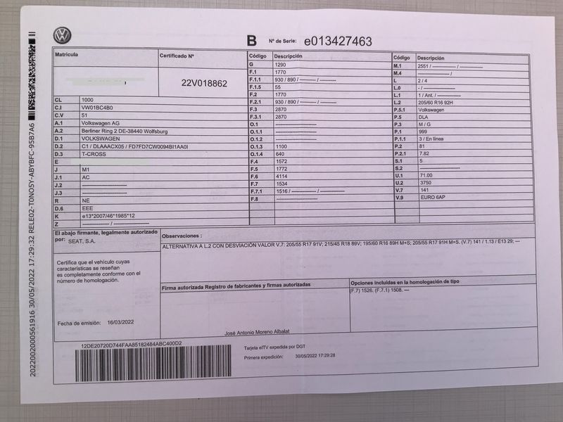 Volkswagen T-Cross 1.0 TSI Advance 2022 – снимка 21