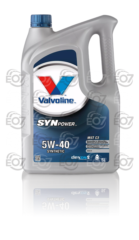 VALVOLINE 298939 МАСЛО 5L МОТОРНО SYNPOWER MST C3 5W-40