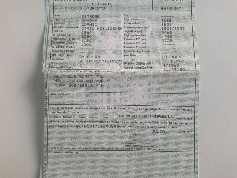 Citroen C4 Picasso 1.6 HDi SX 2007 – снимка 6