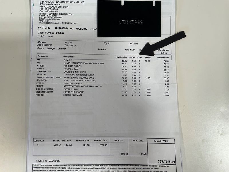 Alfa Romeo Giulietta 1.4 Turbo Turismo 2011 – снимка на щета