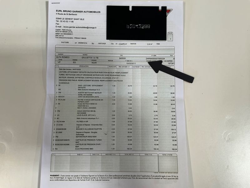 Alfa Romeo Giulietta 1.4 Turbo Turismo 2011 – снимка на щета