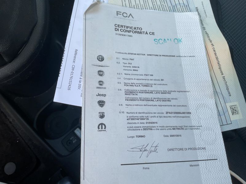 Fiat 500 1.2 Lounge 2015 – снимка 21
