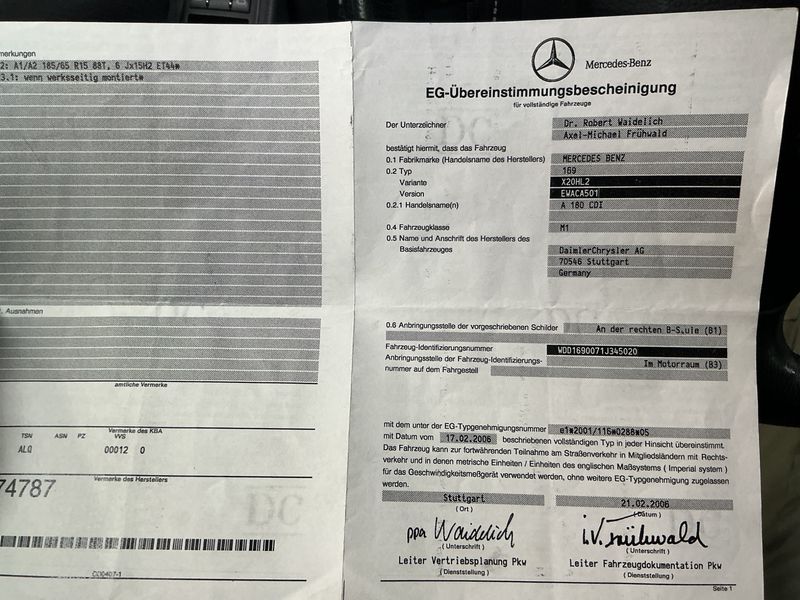 Mercedes-Benz A-Klasse A 180 CDI Polar Star Classic 2007 – снимка 6