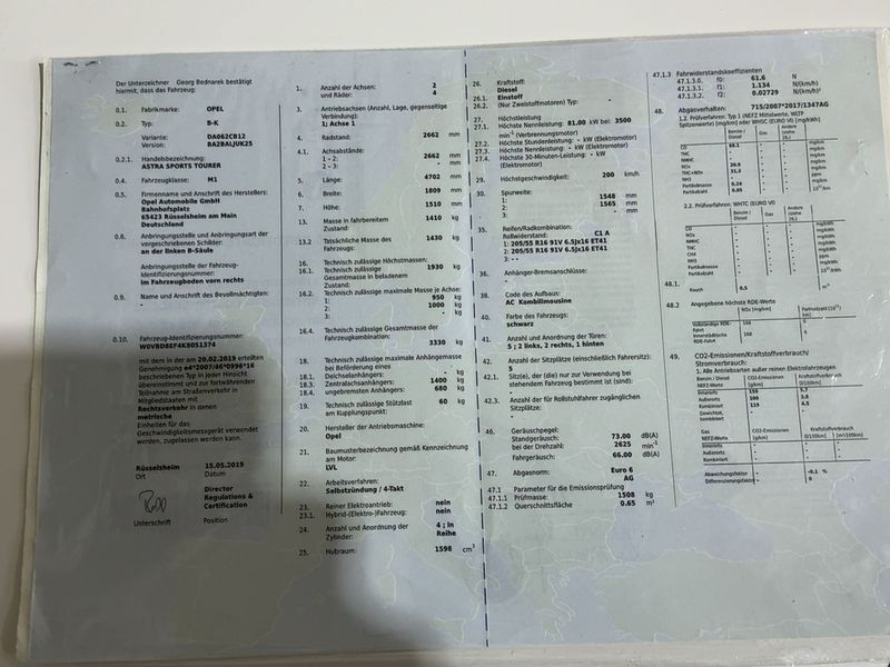 Opel Astra 1.6 CDTI DPF Business Start/Stop 2019 – снимка 21