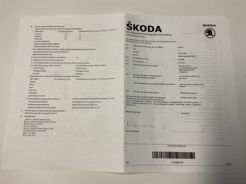 Skoda Superb 2.0 TDI Style 2018 – снимка 21