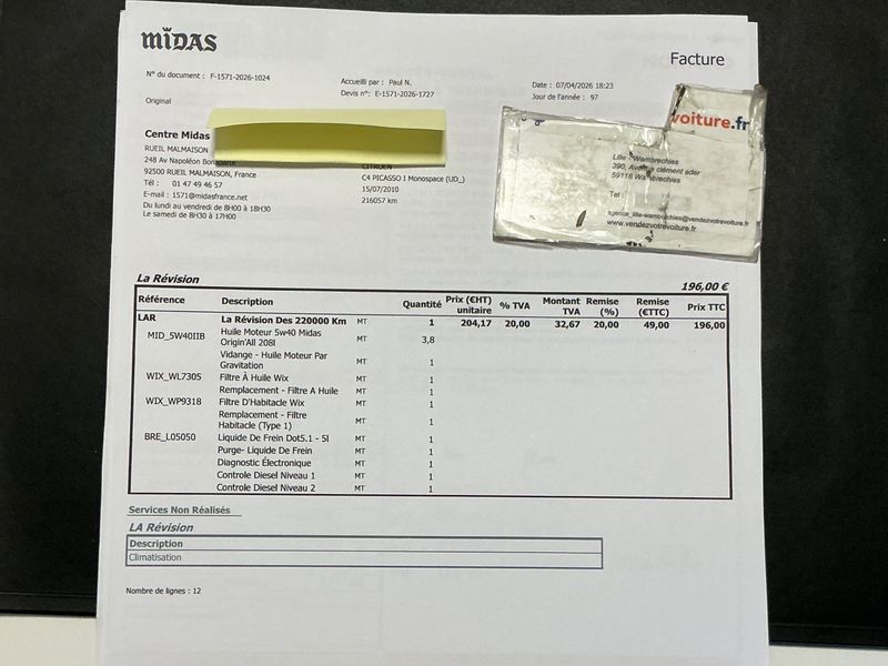 Citroen C4 Picasso 1.6 HDi Classique 2010 – снимка 8