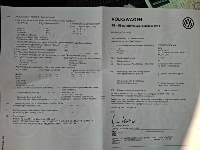 Volkswagen Caddy 1.4 TGI Maxi Kasten Trendline BlueMotion Tech 2019 – снимка 17