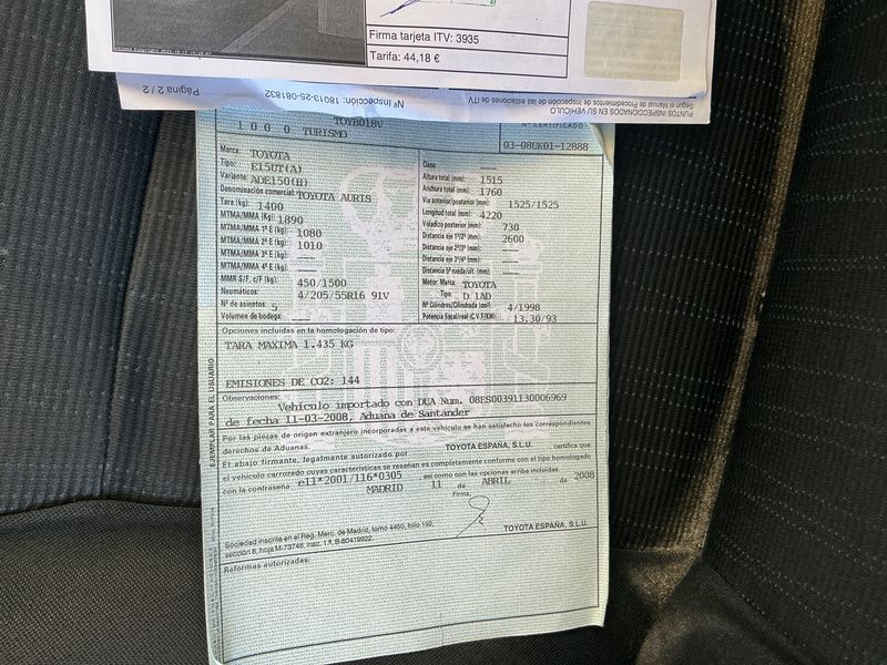 Toyota Auris 2.0 D-4D Luna 2008 – снимка 6