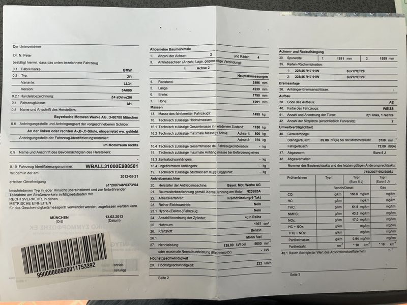 BMW Z4 sDrive 20i 2013 – снимка 21