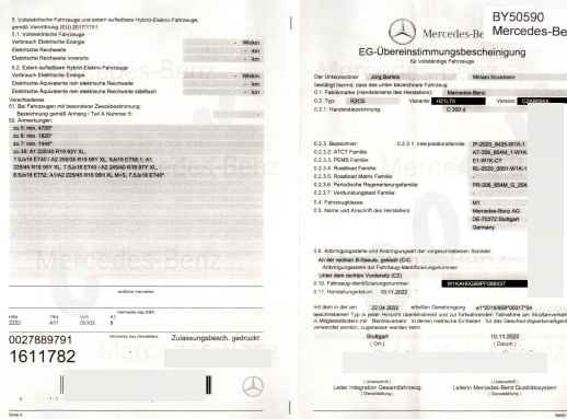 Mercedes-Benz C-Klasse C 300 d Mild-Hybrid T AMG Line 2022 – снимка 21