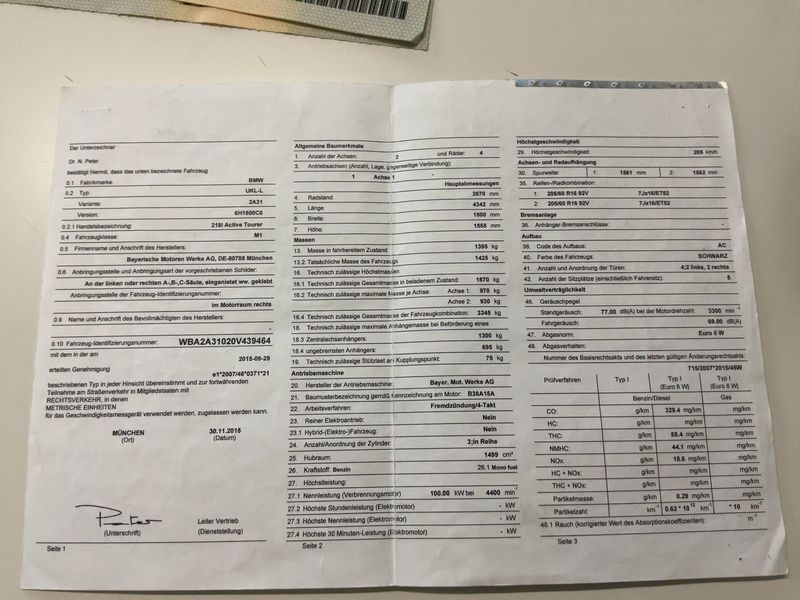 BMW 2er 218i Active Tourer Advantage 2015 – снимка 21