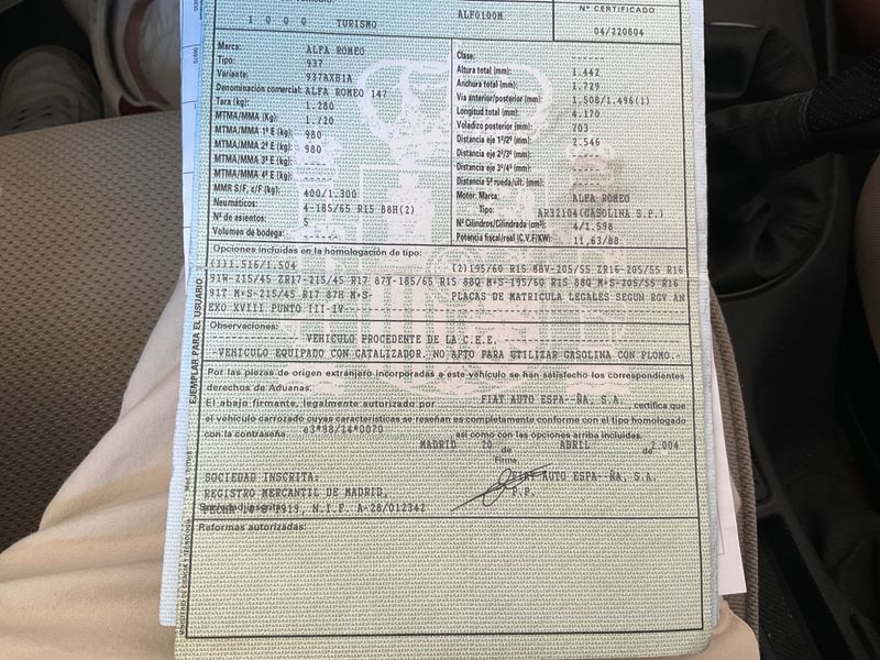 Alfa Romeo Alfa 147 1.6 T.Spark Distinctive 2004 – снимка 5
