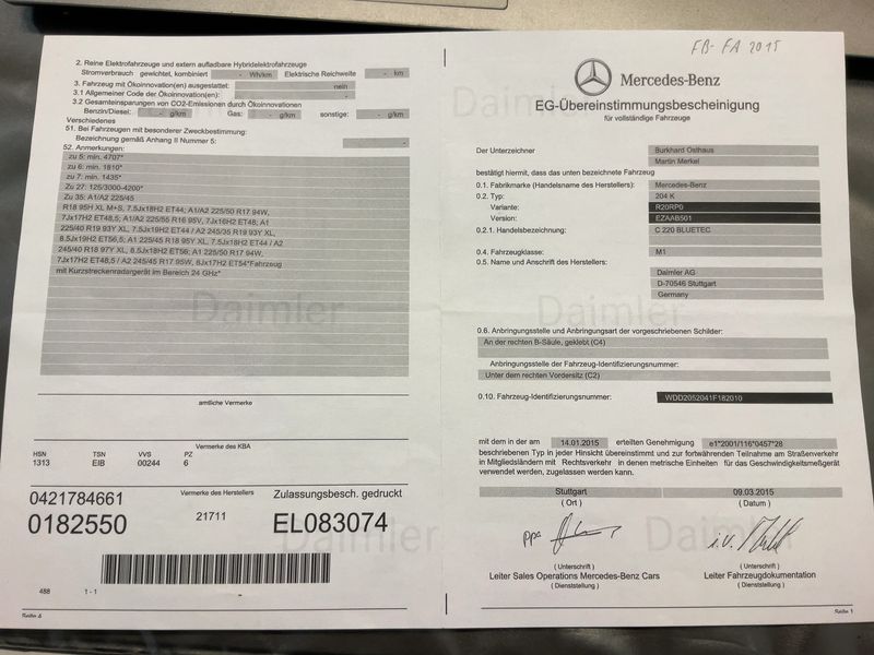 Mercedes-Benz C-Klasse C 220 d T BlueTEC 2015 – снимка 22