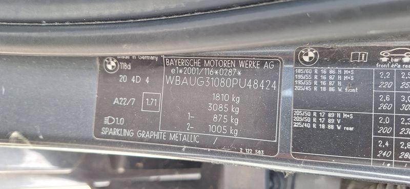 BMW 1er 118d Confort 2006 – снимка 14