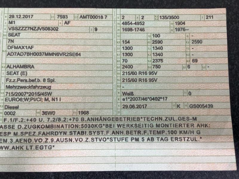 Seat Alhambra 2.0 TDI FR-Line Allrad 2017 – снимка 21