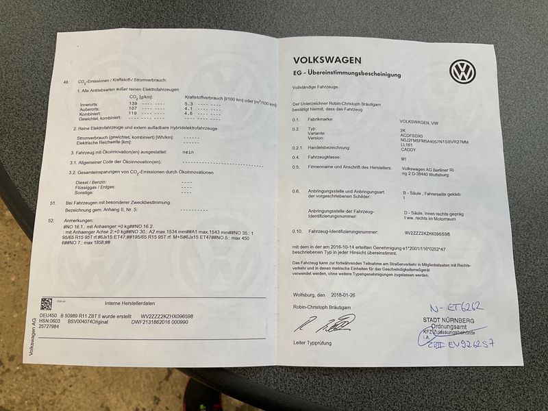Volkswagen Caddy 2.0 TDI Trendline BlueMotion Tech 2018 – снимка 21