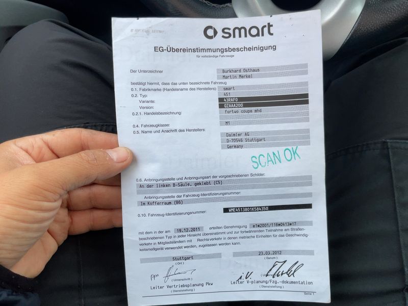 Smart fortwo 1.0 Micro Hybrid Drive pulse 2012 – снимка 21