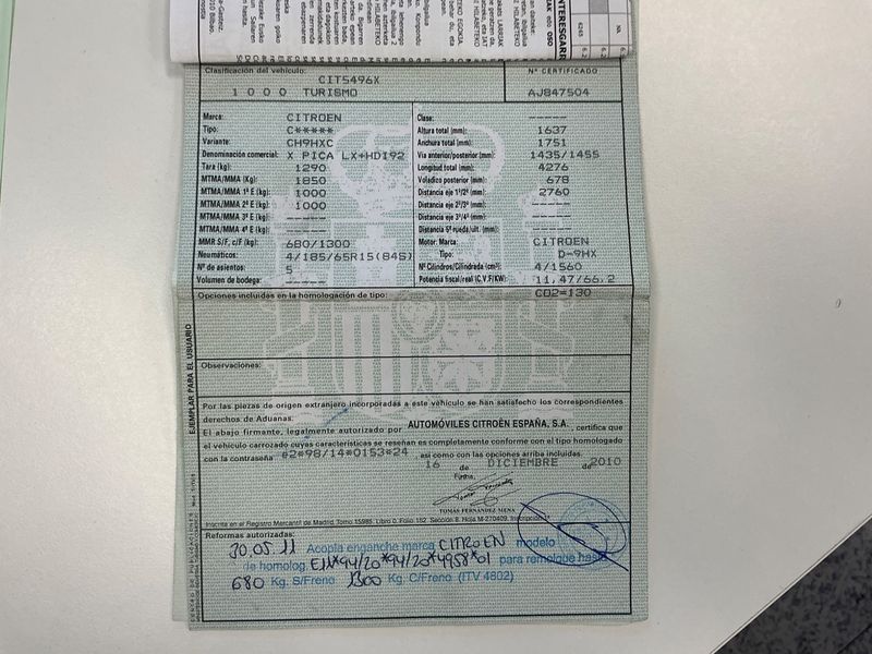 Citroen Xsara Picasso 1.6 HDi LX Plus 2011 – снимка 6