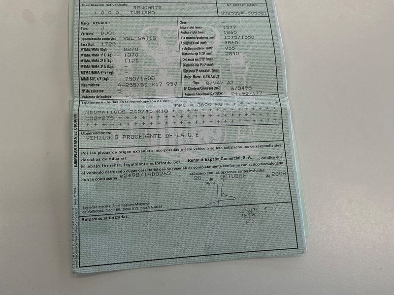 Renault Vel Satis 3.5 V6 Initiale 2008 – снимка 6