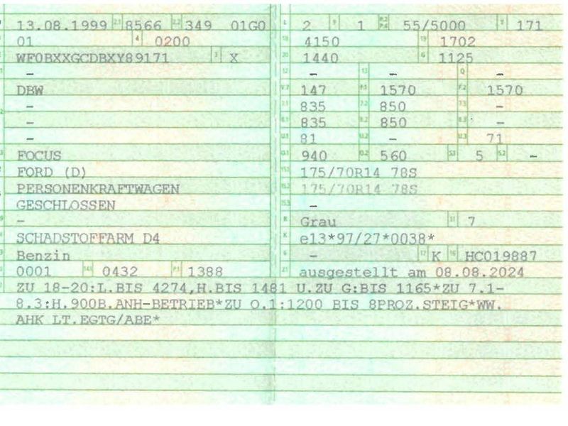 Ford Focus 1.4 Basis 1999 – снимка 15