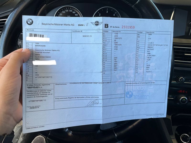 BMW 5er 520d 2014 – снимка 21