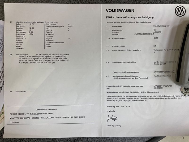 Volkswagen Golf V 1.9 TDI United BlueMotion Tech 2008 – снимка 6