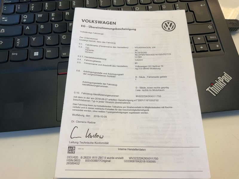 Volkswagen Caddy 2.0 TDI Kombi EcoProfi BlueMotion Tech 2018 – снимка 21