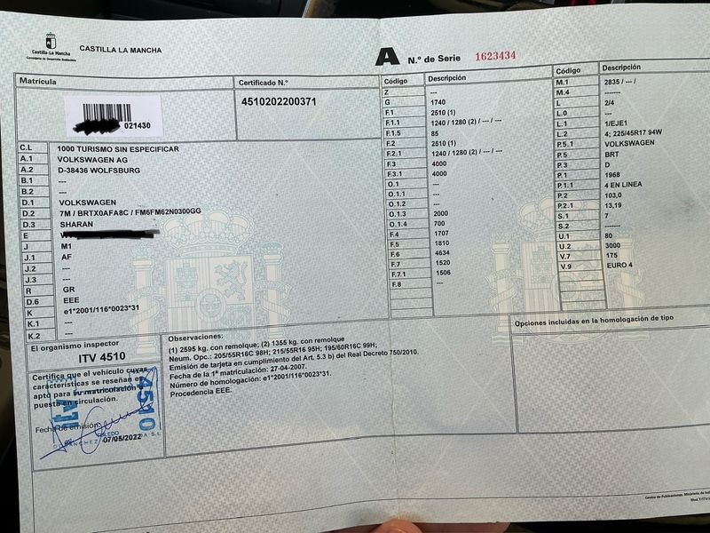 Volkswagen Sharan 2.0 TDI 2007 – снимка 5