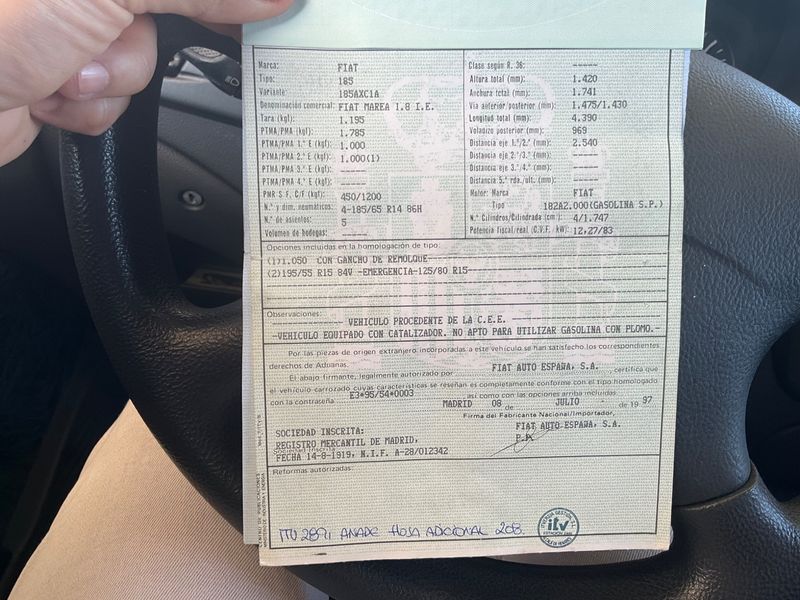 Fiat Marea 1.8 115 ELX 1998 – снимка 6