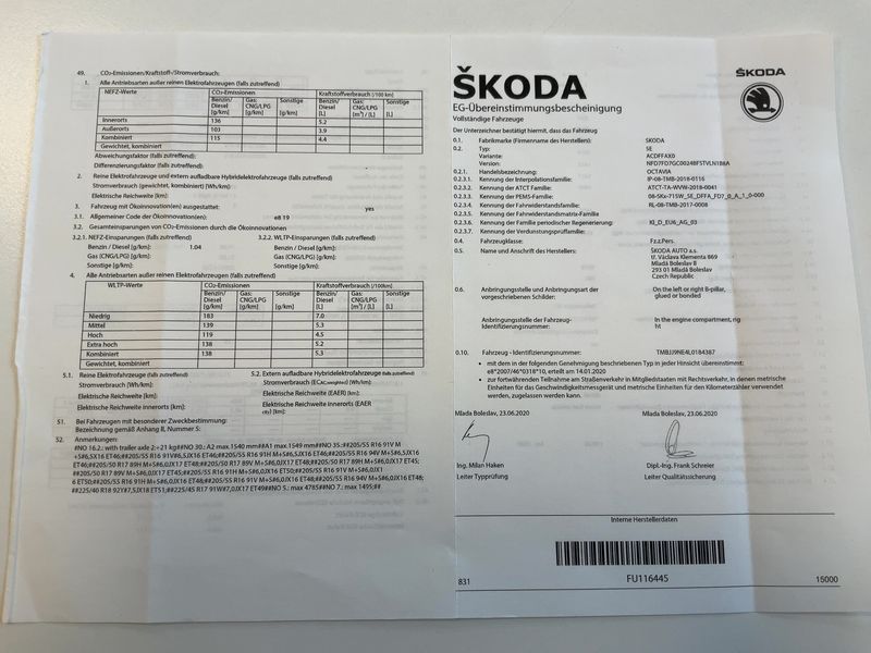 Skoda Octavia 2.0 TDI Tour 2020 – снимка 21