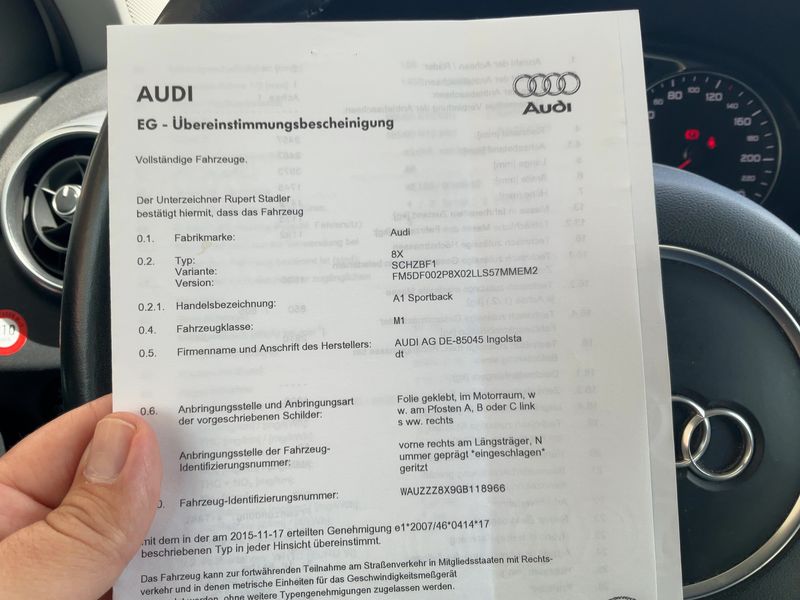 Audi A1 Sportback 1.0 TFSI Design 2016 – снимка 21