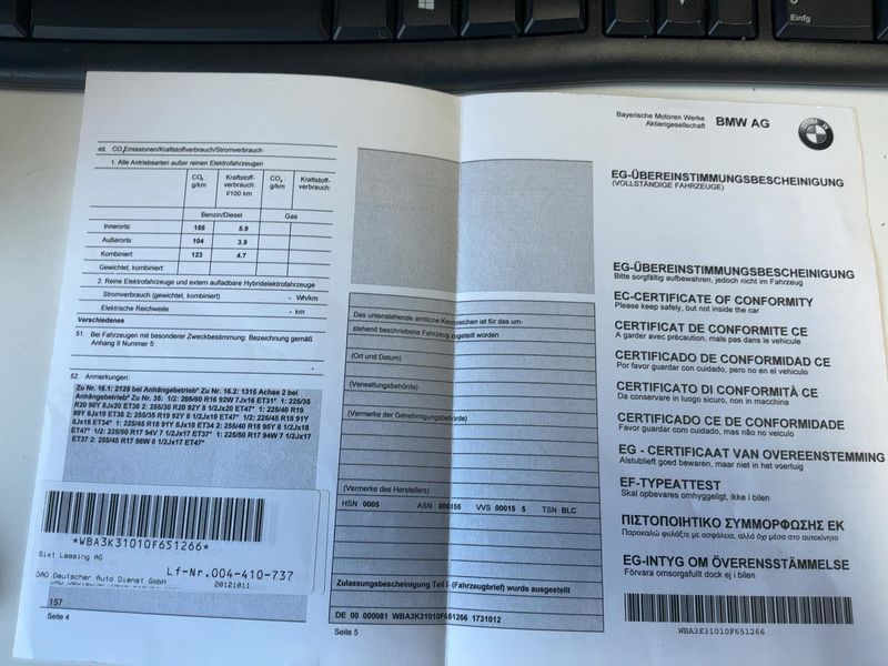 BMW 3er 320d 2012 – снимка 22