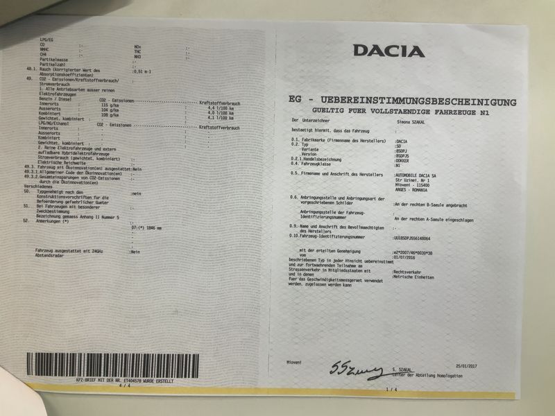 Dacia Dokker Express 1.5 dCi Diesel Ambiance 2017 – снимка 21