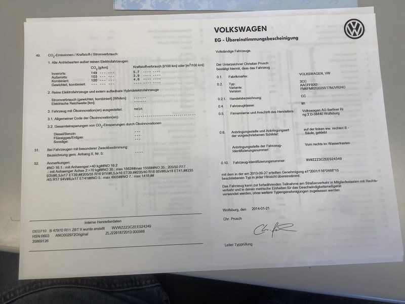 Volkswagen CC 2.0 TDI BlueMotion Tech 2014 – снимка 21