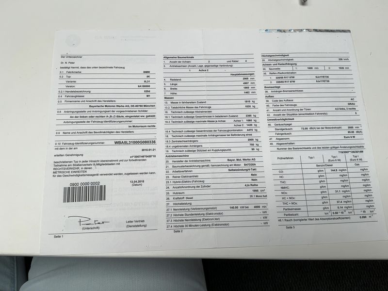 BMW 5er 520d 2015 – снимка 16