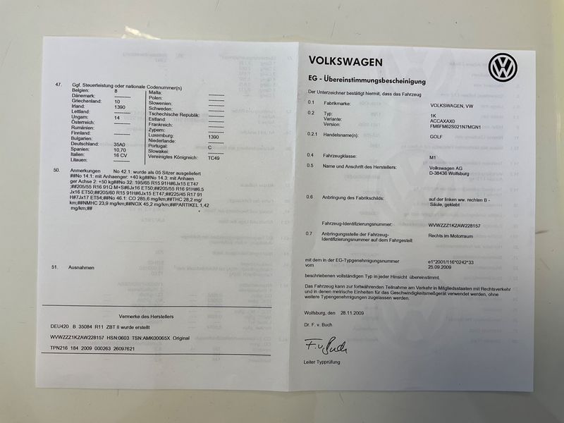 Volkswagen Golf VI 1.4 TSI Comfortline 2009 – снимка 6