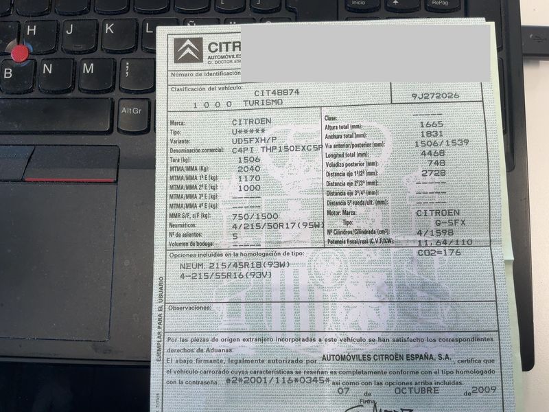 Citroen C4 Picasso 1.6 THP Exclusive 2009 – снимка 21