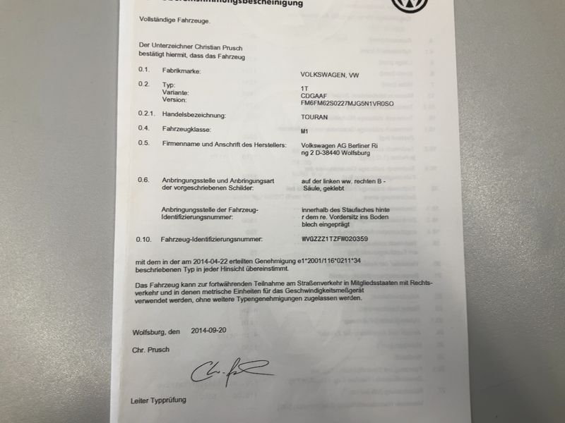 Volkswagen Touran 1.4 TGI EcoFuel Comfortline BlueMotion Tech 2014 – снимка 22