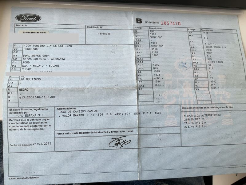 Ford C-Max 1.0 EcoBoost Titanium 2013 – снимка 21