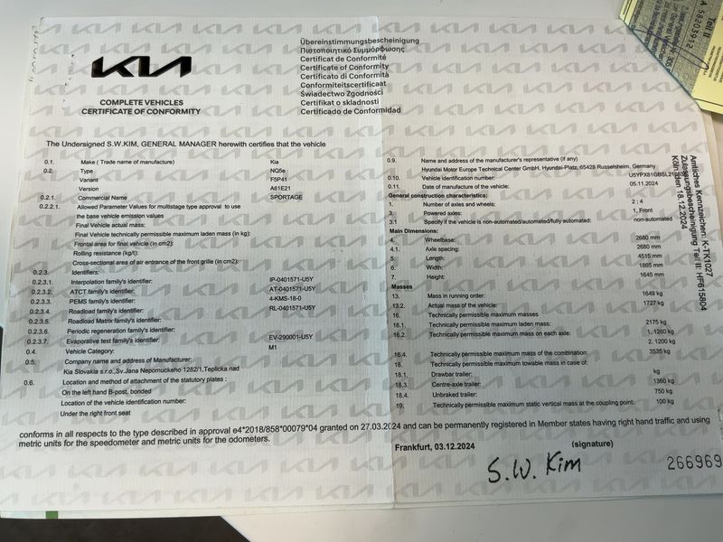 Kia Sportage 1.6 TGDI Hybrid GT-Line 2024 – снимка 21